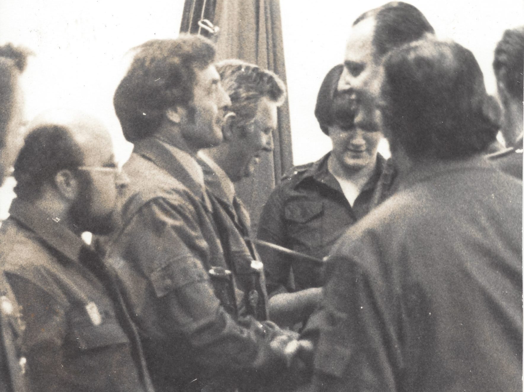 Authentic photo of Manfred's farewell after 25 years in the GDR combat group